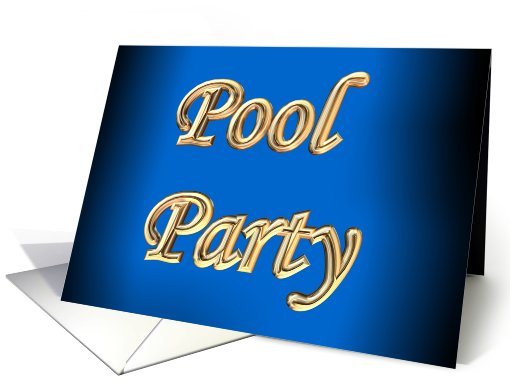Pool Party Invitation
 card (468487)