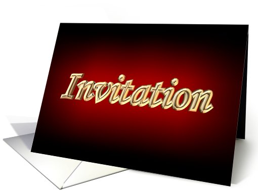 INVITATION card (468502)