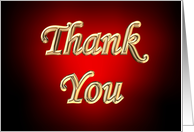THANK YOU card