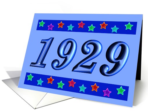 1929 - BIRTHDAY
 card (484292)