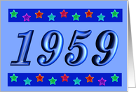 1959 - BIRTHDAY card
