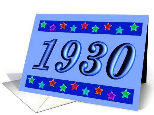 1930 - BIRTHDAY
 card (484813)