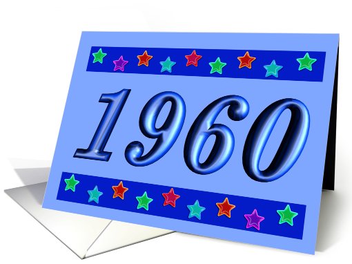 1960 - BIRTHDAY
 card (484817)