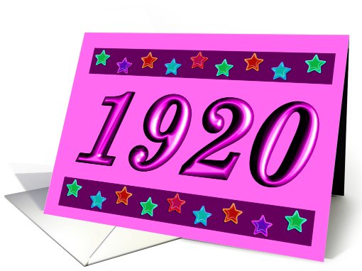 1920 - BIRTHDAY
 card (484825)