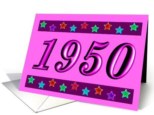 1950 - BIRTHDAY
 card (484830)