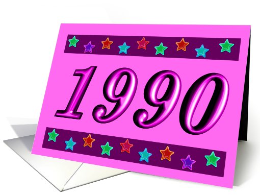 1990 - BIRTHDAY
 card (484841)