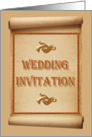 Wedding Invitation Love Hearts card