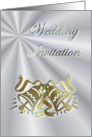 Wedding Invitation Gold Wedding Bells card