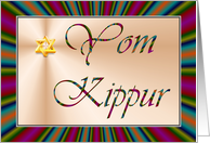 Yom Kippur, Day of Atonement, Star of David card