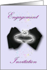 Engagement Invitation Engagement ring bowtie card