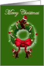 Merry Christmas sausage hot dog sausage casing bbq sausage card