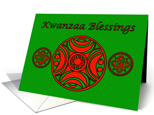 Kwanzaa Blessings African-American Africa card (725647)