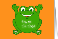 Happy St. Patrick’s Day Kiss me I’m Irish Saint Patricks Day St. Paddy card