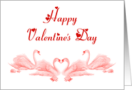 Happy Valentine’s Day St. Valentine Saint Valentine Love swans card
