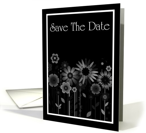 Save The Date with love heart and stars card (769431)