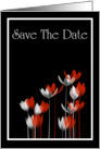 Save The Date with flowers card