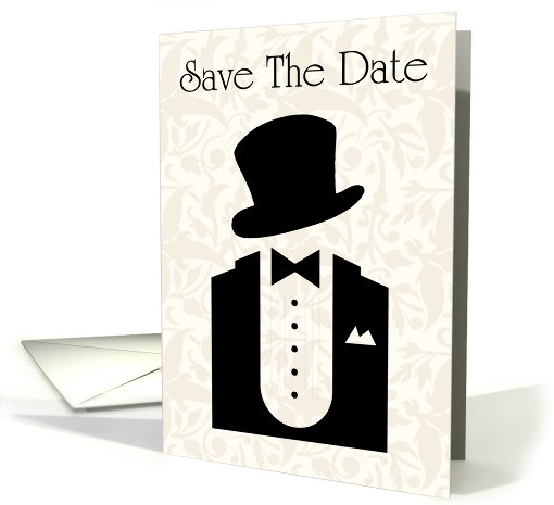 Save The Date with flowers and scrolls for Engagement card (778787)