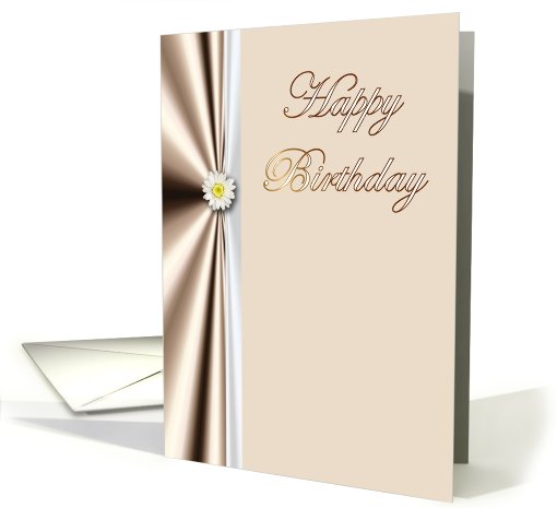 Happy Birthday with flowers daisy card (779208)