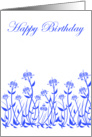 Happy Birthday with flowers card