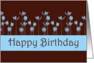 Happy Birthday with flowers card