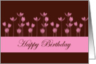 Happy Birthday with flowers card