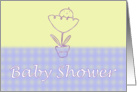 Baby Shower Invitation. Baby infant newborn in flower card