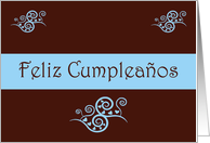 Feliz Cumpleaos Happy Birthday Spanish Birthday card