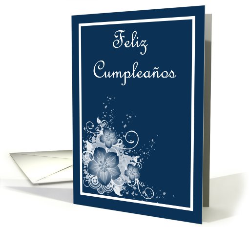 Feliz Cumpleaos Birthday Spanish Birthday card with... (830870)
