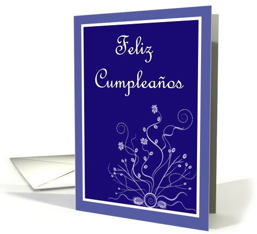 Feliz Cumpleaos Birthday Spanish Birthday card with... (830879)