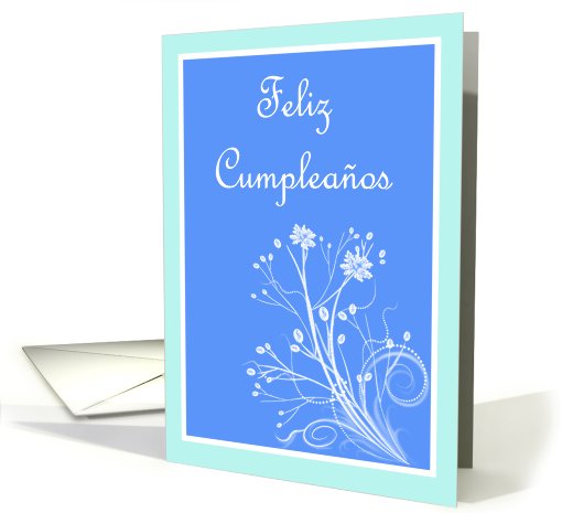 Feliz Cumpleaos Birthday Spanish Birthday card with... (830893)