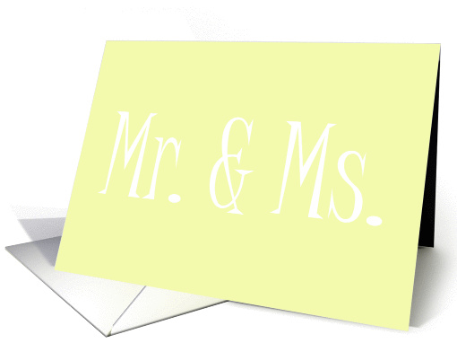 Mr. & Mrs. card request by Chelsey card (846837)