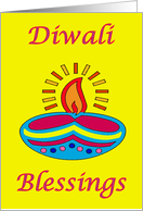 Diwali Deepawali Devali Deepavali with candles for Festival of Light card
