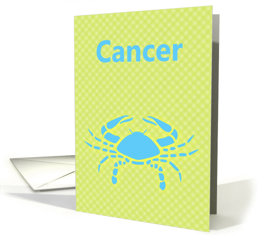 Cancer June July Birthday with zodiac sign crab card (879238)