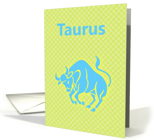 Taurus April May Birthday with zodiac sign bull card (879250)