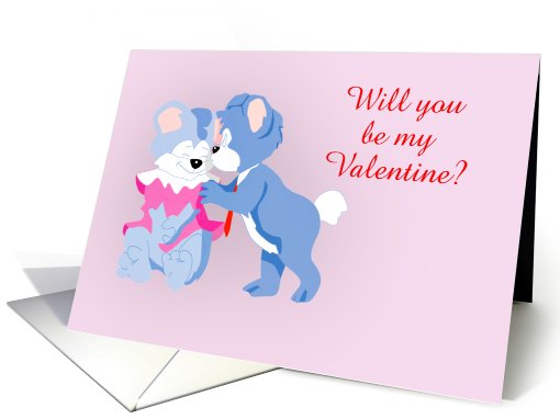 Happy Valentine's Day with cuddling teddy bears cute Be my... (890569)