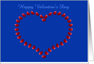 Happy Valentine’s Day to wife with love hearts card