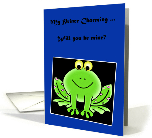 Happy Valentine's Day Prince Charming with green frog &... (890594)