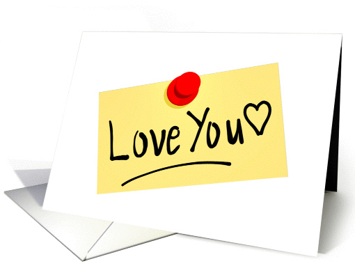 Happy Valentine's Day with I love you card (890602)