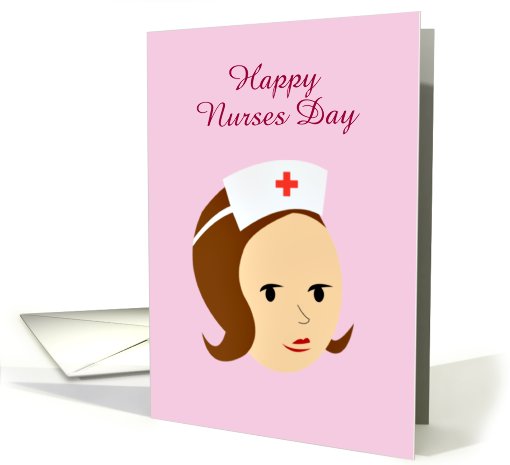 Happy Nurses Day with nurse wearing a nurse's cap... (892504)