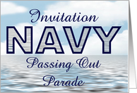 Navy Passing Out Parade Invitation card