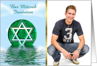 Bar Mitzvah Invitation Jewish coming of age Bat Mitzvah custom card