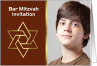 Bar Mitzvah Invitation Jewish coming of age Bat Mitzvah custom card