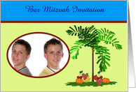 custom card Bar Mitzvah Invitation Jewish coming of age card