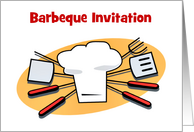 Barbecue Invitation custom card barbecue BBQ party invitation card