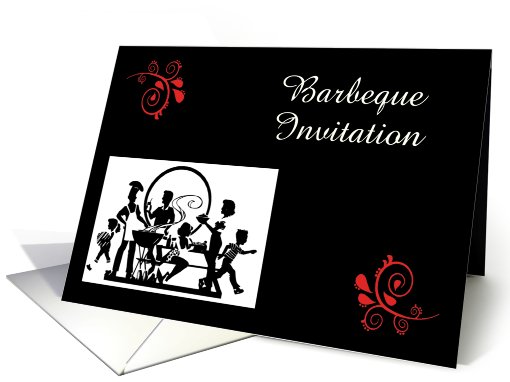 Barbecue Invitation custom card barbecue BBQ party invitation card