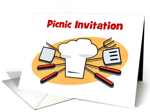 Picnic Invitation custom card party invitation card (925488)