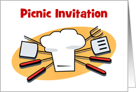 Picnic Invitation custom card party invitation card