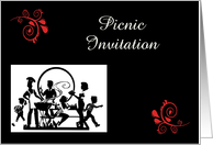 Picnic Invitation custom card party invitation card