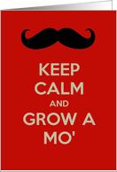 Keep calm and grow a mo’ funny Father’s Day funny humor, card