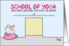 School of yoga card